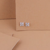 Twin Quad Stud Earrings